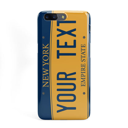 Custom New York License Plate OnePlus Case