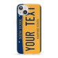 Custom New York License Plate iPhone 13 Clear Bumper Case