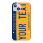 Custom New York License Plate iPhone 13 Full Wrap 3D Snap Case