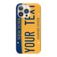 Custom New York License Plate iPhone 13 Pro Full Wrap 3D Snap Case