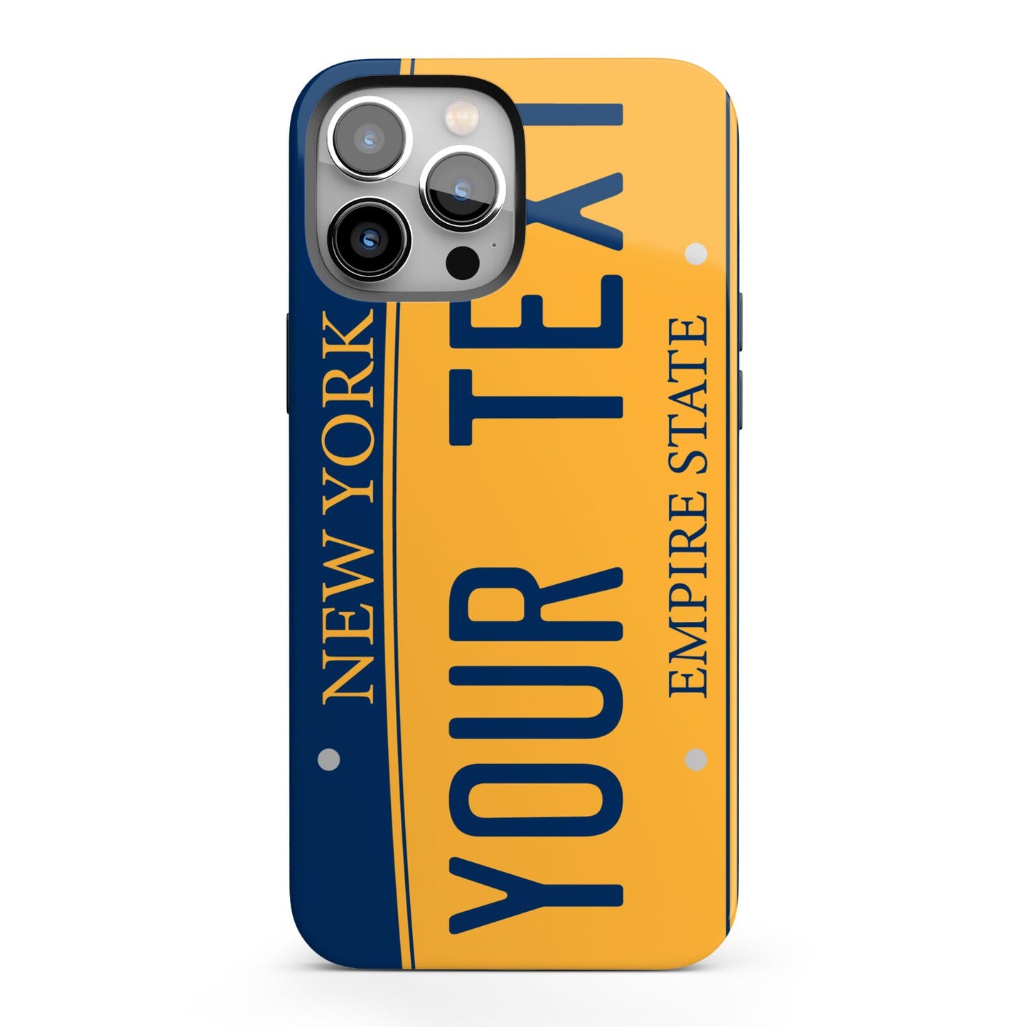 Custom New York License Plate iPhone 13 Pro Max Full Wrap 3D Tough Case
