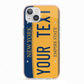 Custom New York License Plate iPhone 13 TPU Impact Case with Pink Edges