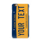 Custom New York License Plate iPhone 6 Plus 3D Snap Case on Gold Phone