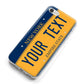 Custom New York License Plate iPhone 8 Bumper Case on Silver iPhone Alternative Image