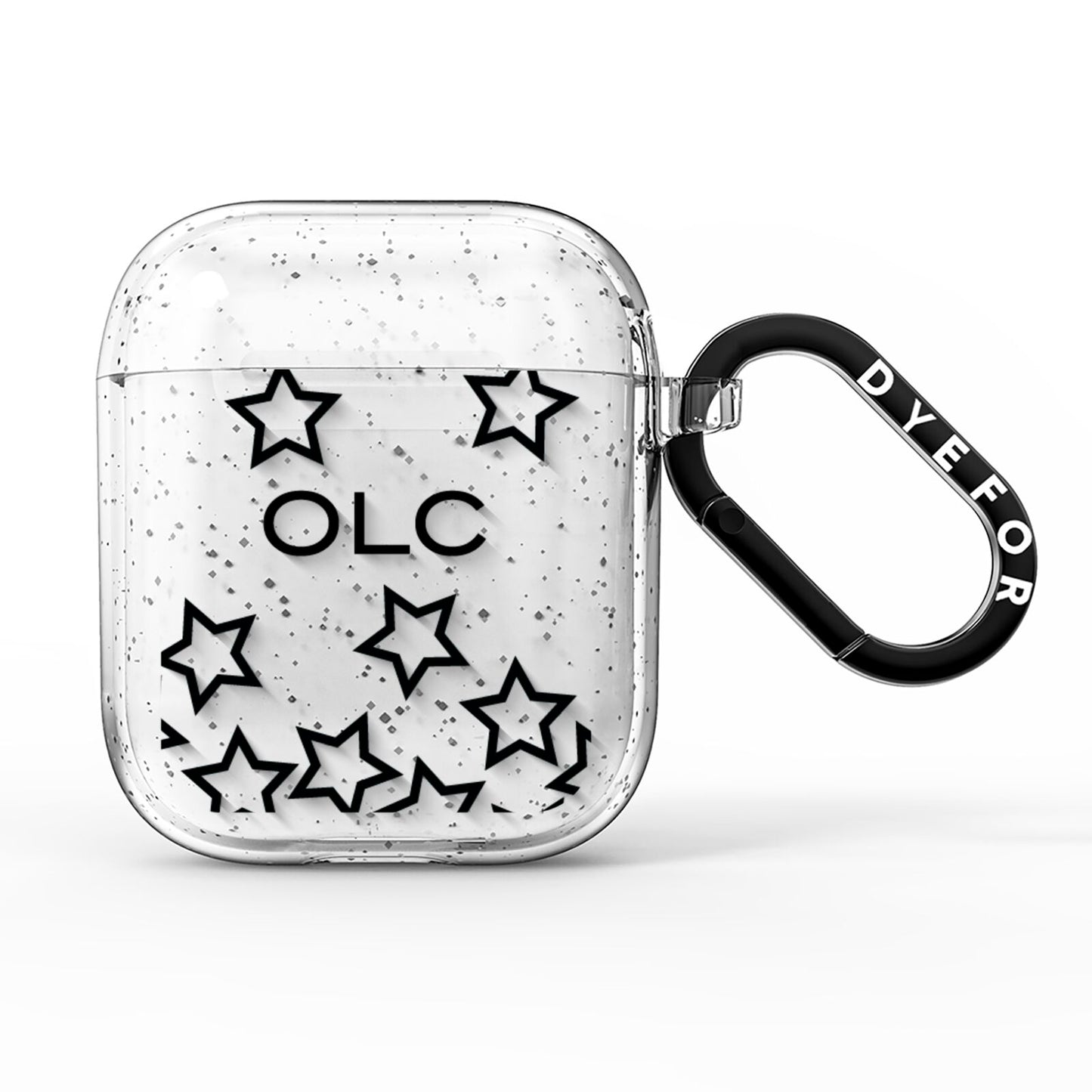 Custom Personalised Initials AirPods Glitter Case