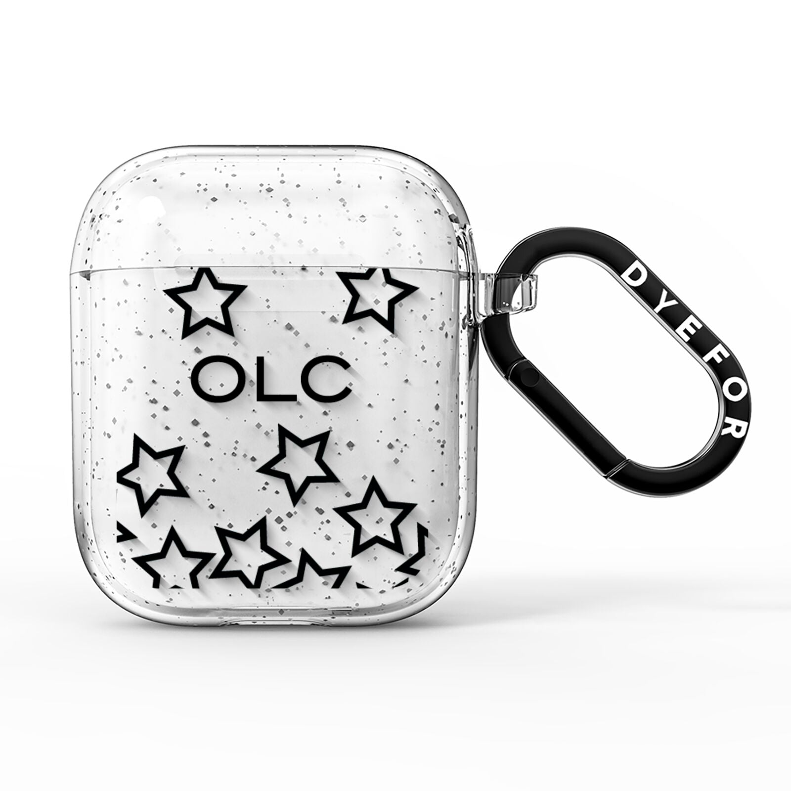 Custom Personalised Initials AirPods Glitter Case