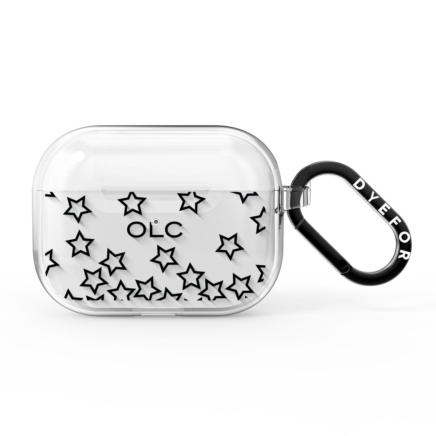 Custom Personalised Initials AirPods Pro Clear Case
