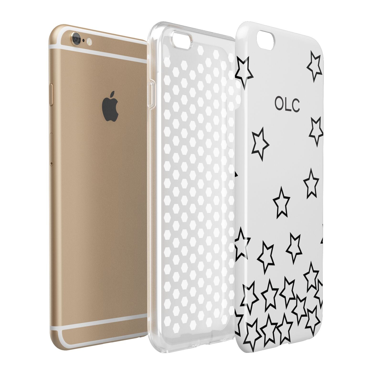 Custom Personalised Initials Apple iPhone 6 Plus 3D Tough Case Expand Detail Image
