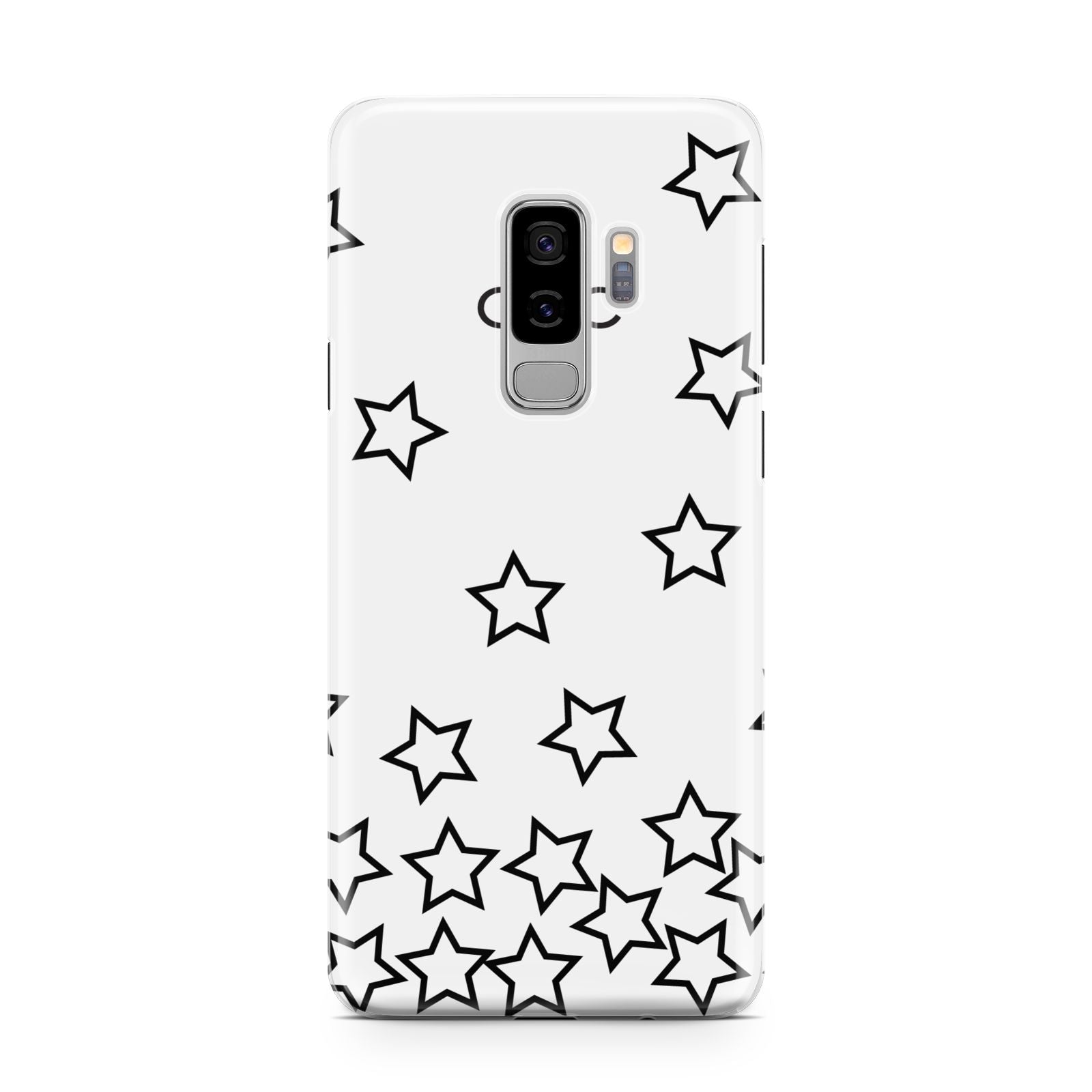 Custom Personalised Initials Samsung Galaxy S9 Plus Case on Silver phone