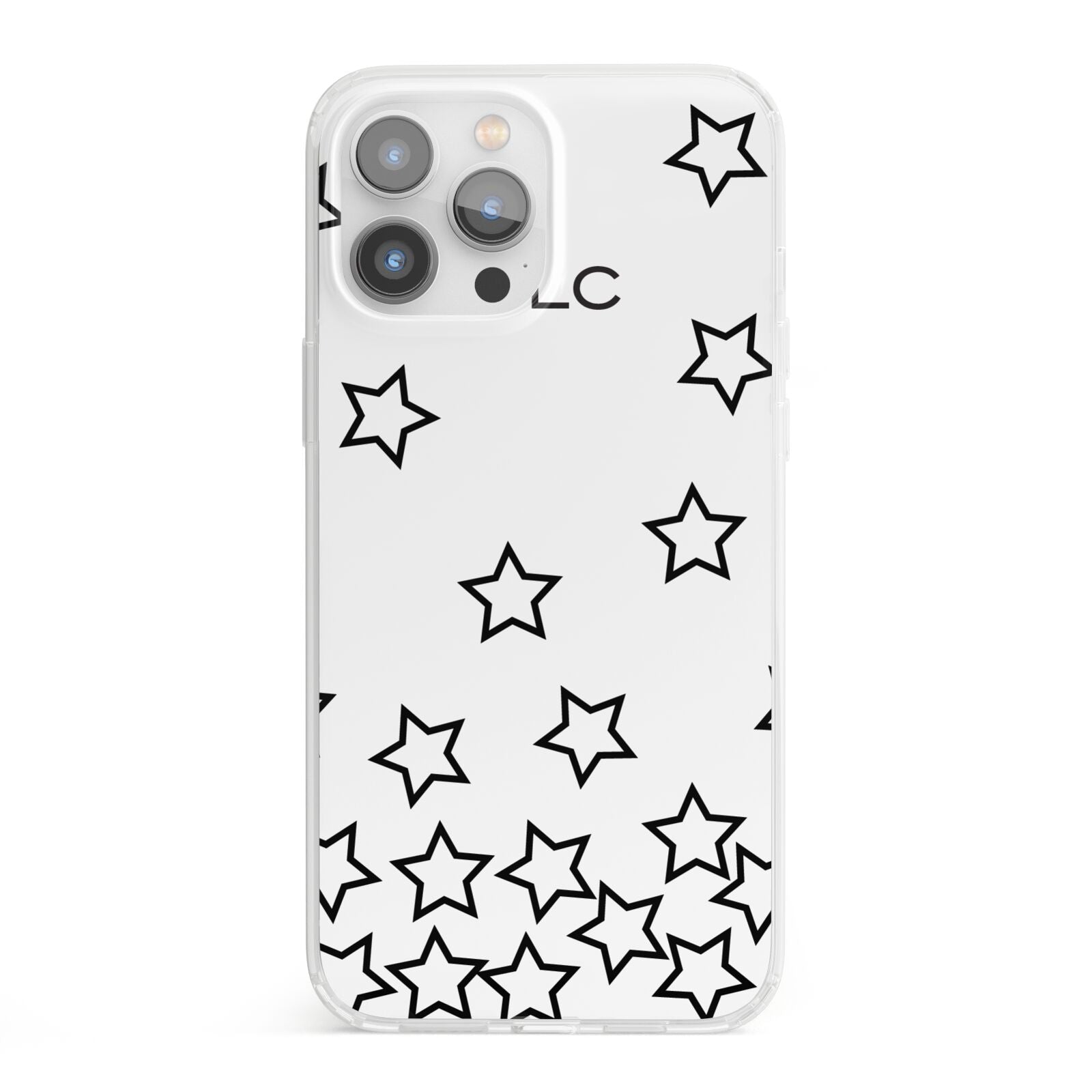Custom Personalised Initials iPhone 13 Pro Max Clear Bumper Case