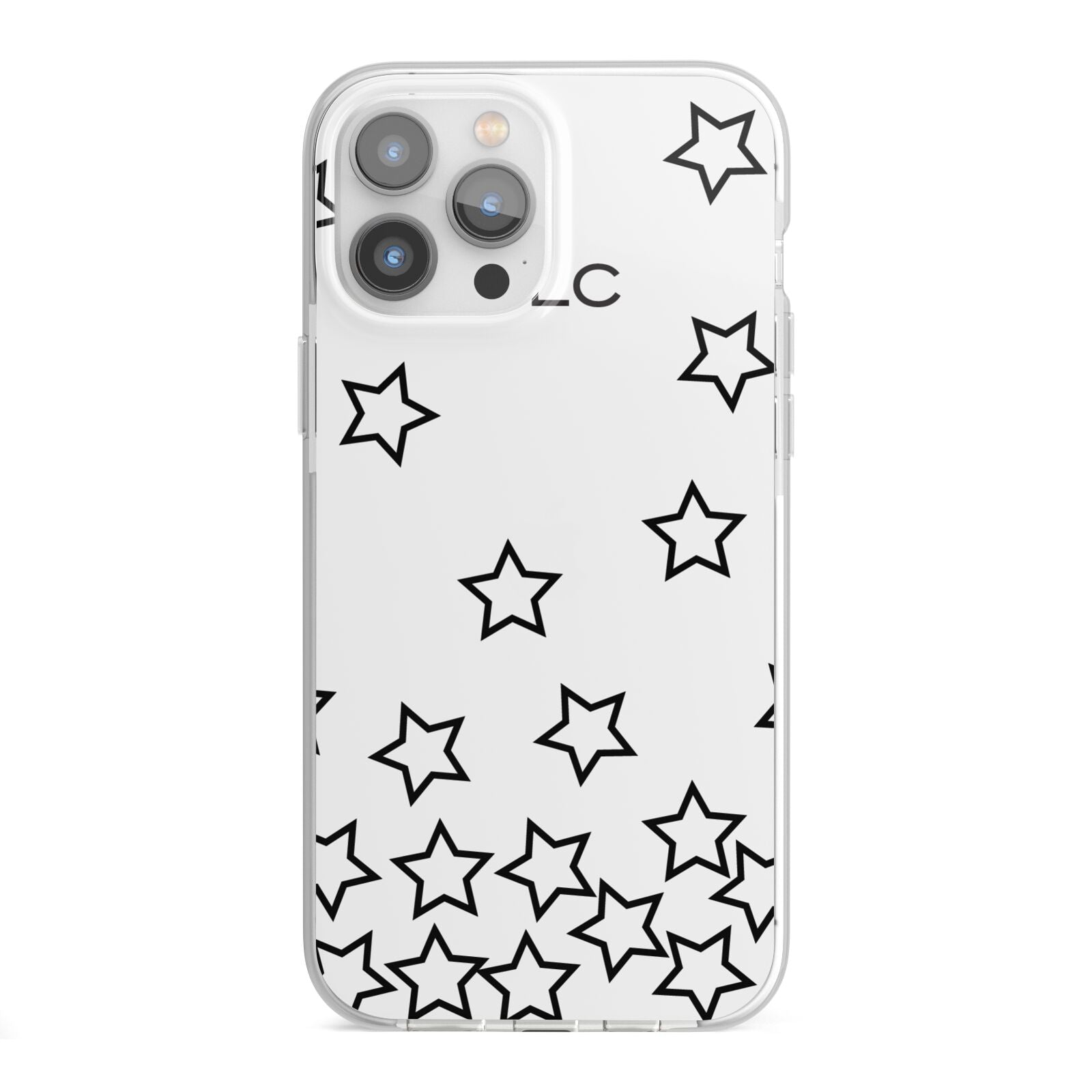 Custom Personalised Initials iPhone 13 Pro Max TPU Impact Case with White Edges