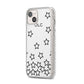 Custom Personalised Initials iPhone 14 Plus Glitter Tough Case Starlight Angled Image