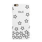 Custom Personalised Initials iPhone 6 Plus 3D Snap Case on Gold Phone