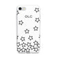 Custom Personalised Initials iPhone 7 Bumper Case on Silver iPhone