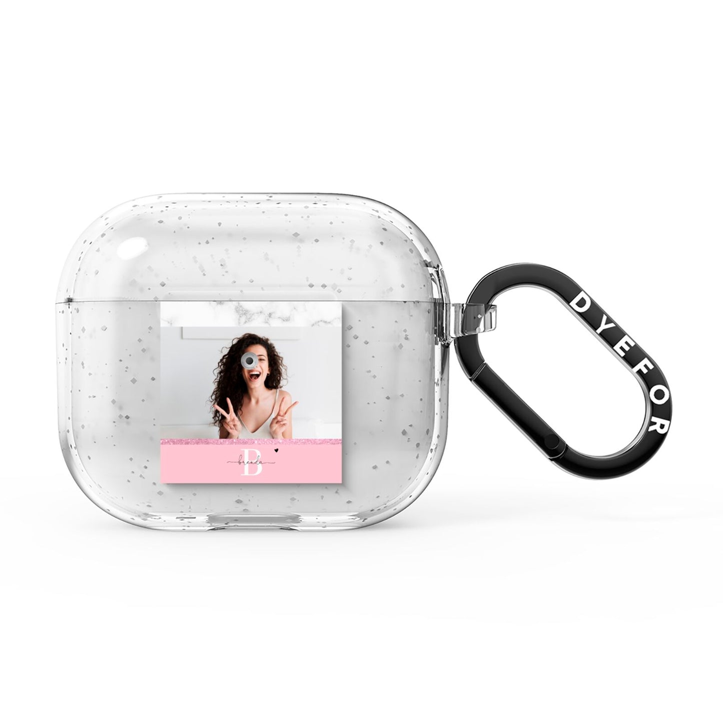 Custom Photo Marble AirPods Glitter Case 3rd Gen