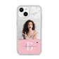 Custom Photo Marble iPhone 14 Clear Tough Case Starlight