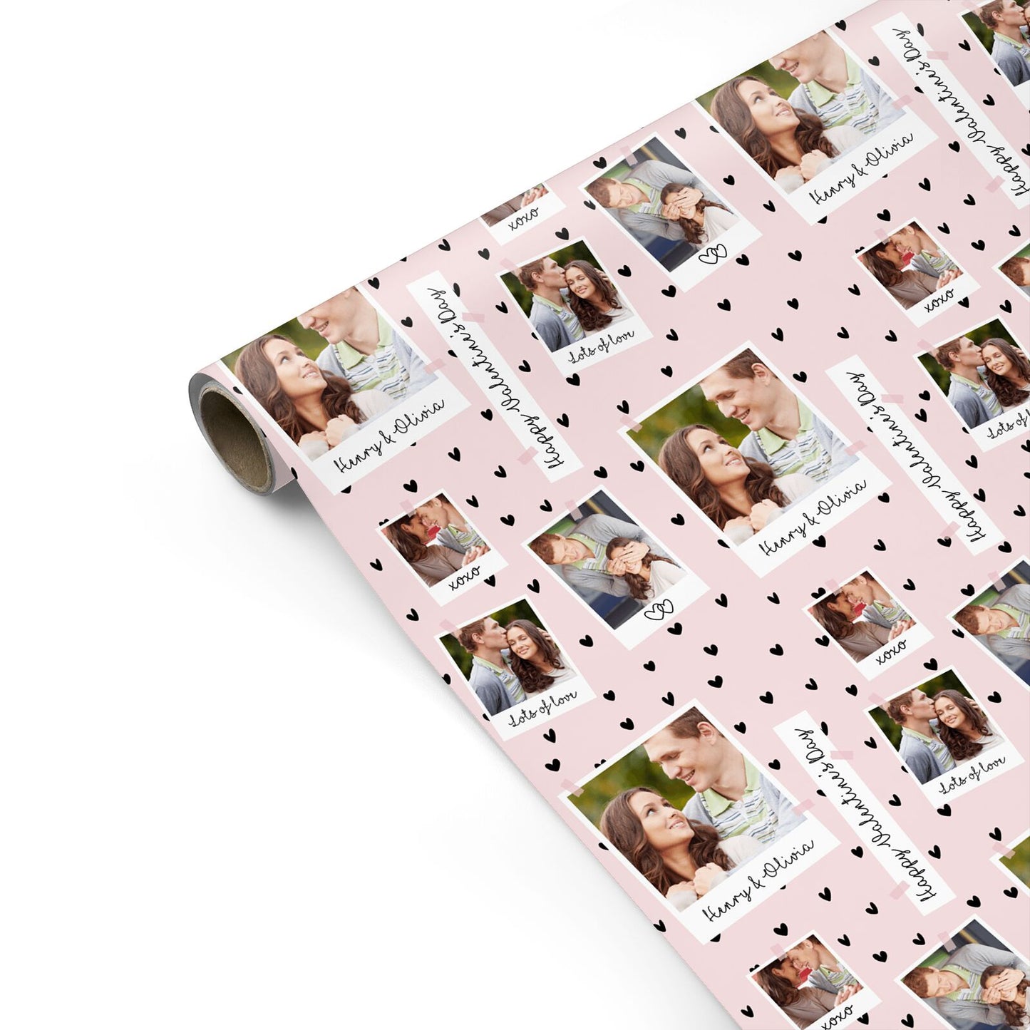 Custom Photo Valentine s Day Personalised Gift Wrap