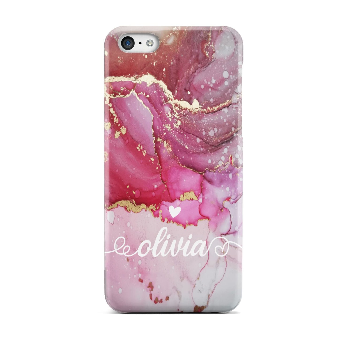 Custom Pink Marble Apple iPhone 5c Case