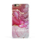 Custom Pink Marble Apple iPhone 6 3D Snap Case