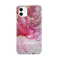 Custom Pink Marble iPhone 11 3D Tough Case