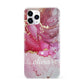 Custom Pink Marble iPhone 11 Pro 3D Snap Case