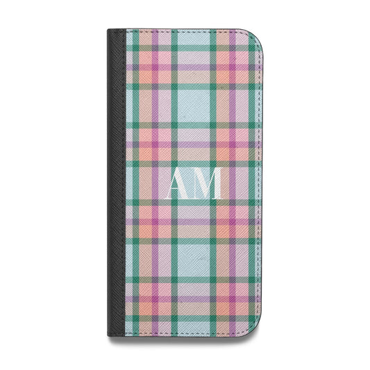 Custom Plaid Vegan Leather Flip Samsung Case