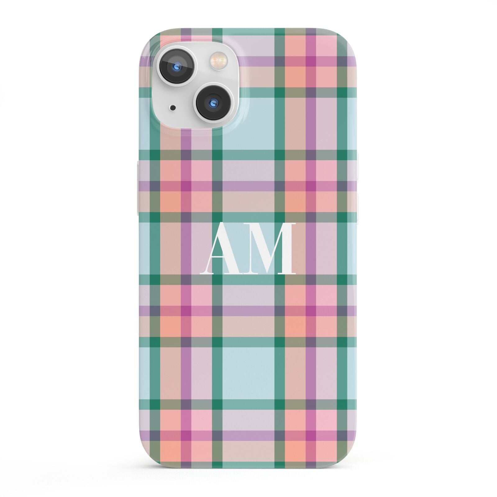 Custom Plaid iPhone 13 Full Wrap 3D Snap Case