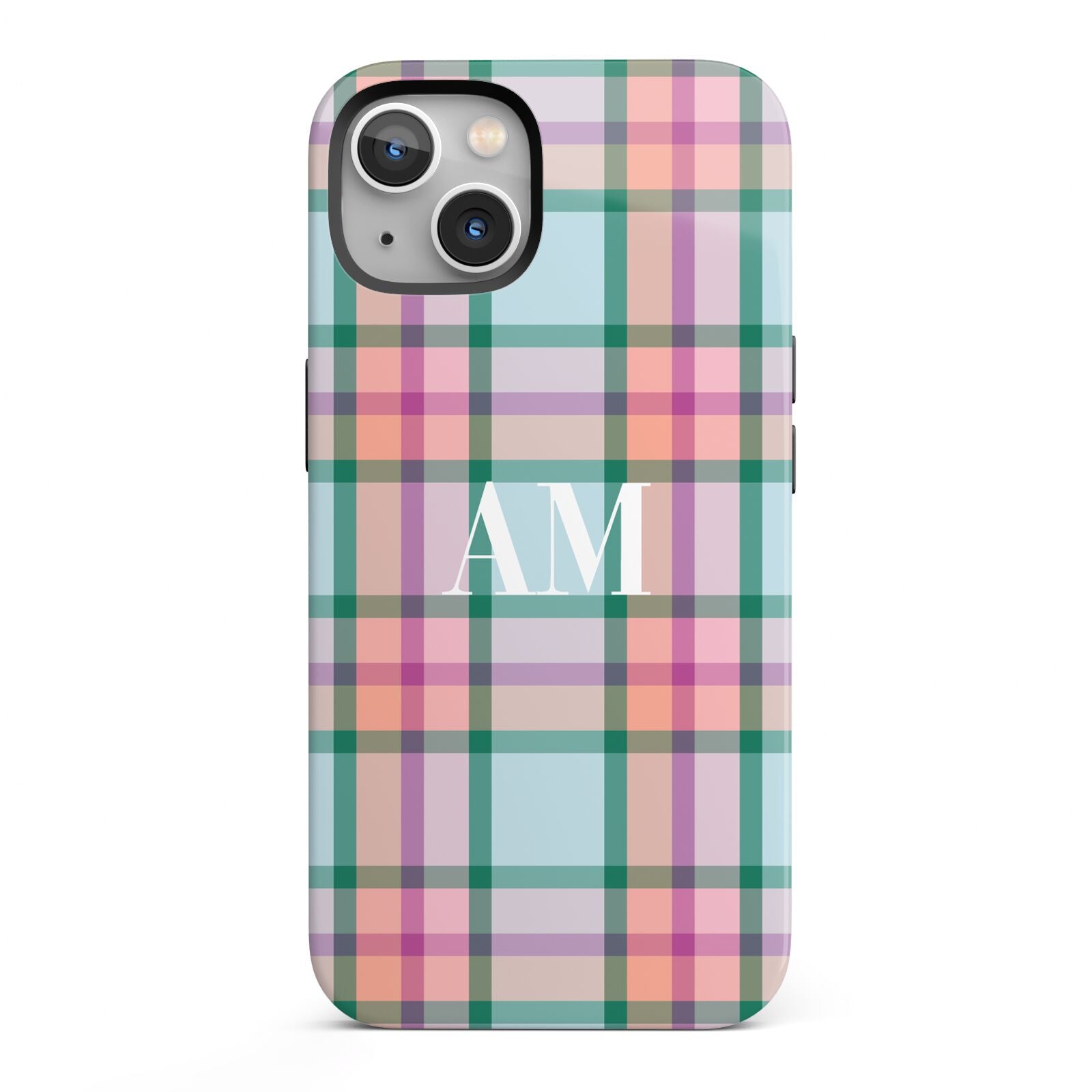 Custom Plaid iPhone 13 Full Wrap 3D Tough Case
