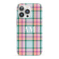 Custom Plaid iPhone 13 Pro Full Wrap 3D Snap Case