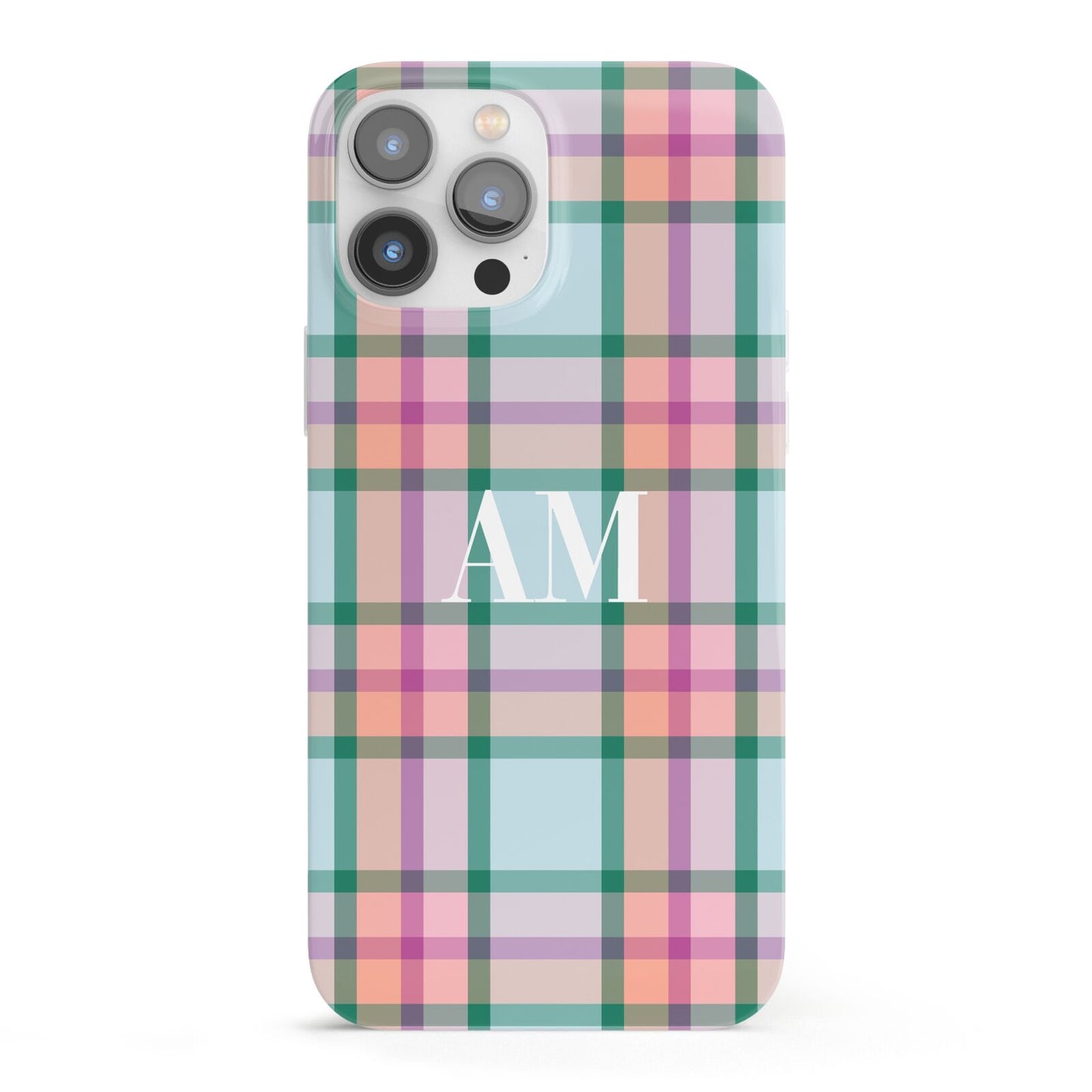 Custom Plaid iPhone 13 Pro Max Full Wrap 3D Snap Case