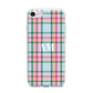 Custom Plaid iPhone 7 Bumper Case on Silver iPhone
