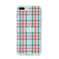 Custom Plaid iPhone 8 Plus Bumper Case on Silver iPhone