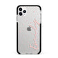 Custom Polka Dot Apple iPhone 11 Pro Max in Silver with Black Impact Case