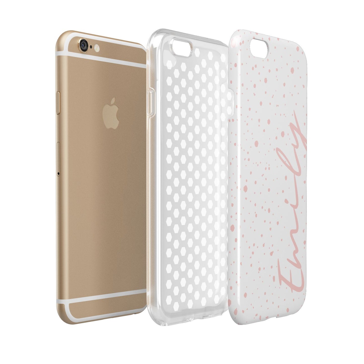 Custom Polka Dot Apple iPhone 6 3D Tough Case Expanded view