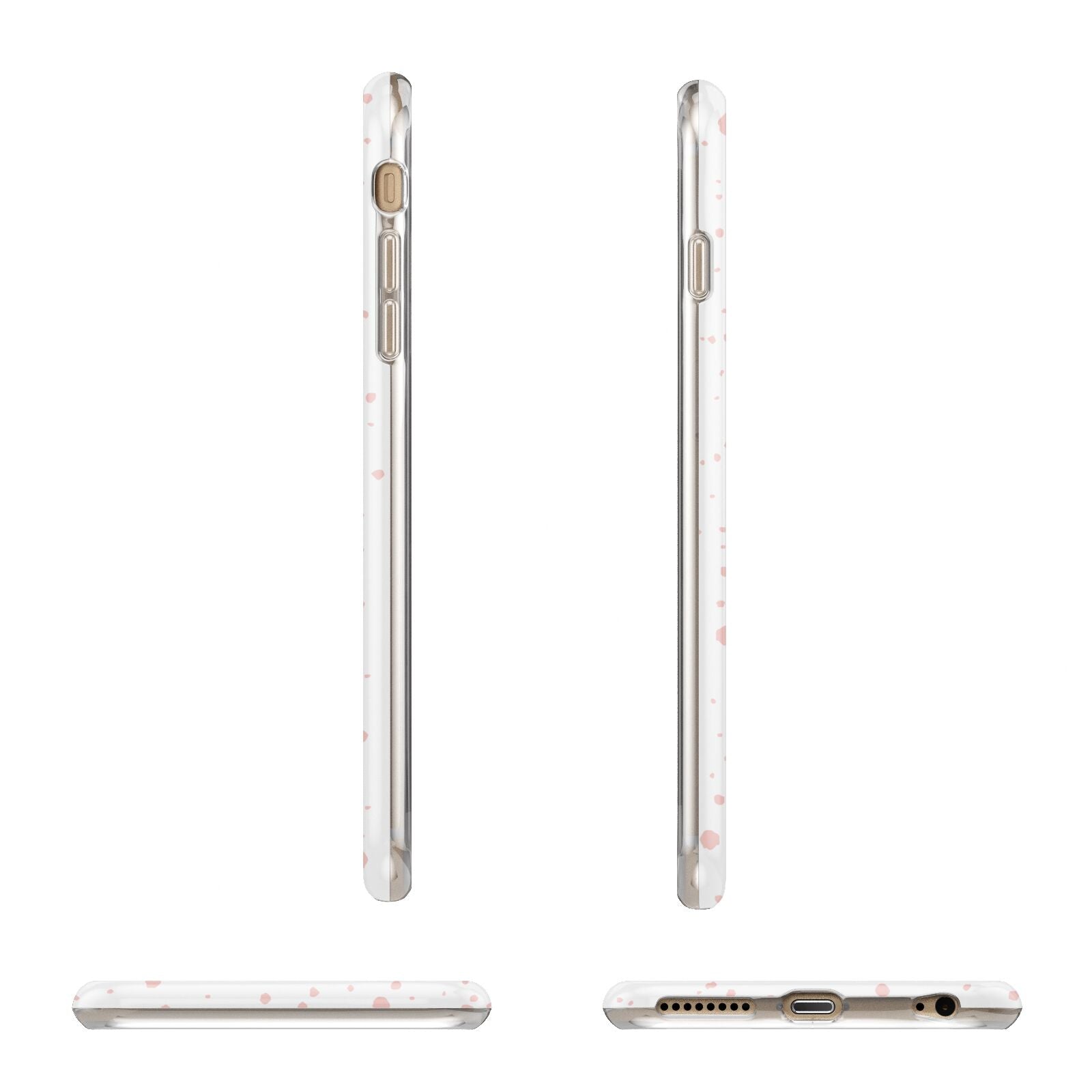 Custom Polka Dot Apple iPhone 6 Plus 3D Wrap Tough Case Alternative Image Angles