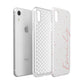 Custom Polka Dot Apple iPhone XR White 3D Tough Case Expanded view