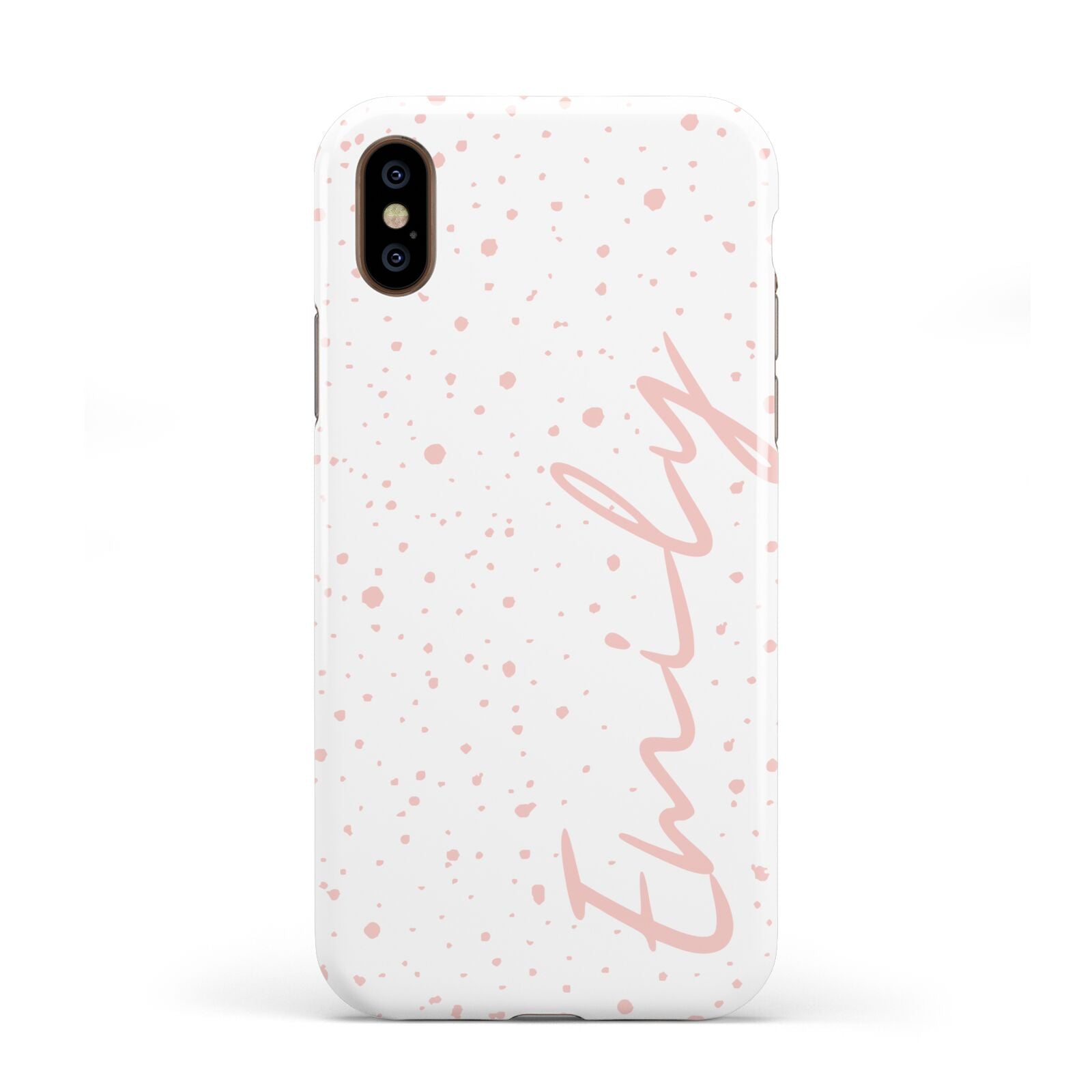 Custom Polka Dot Apple iPhone XS 3D Tough