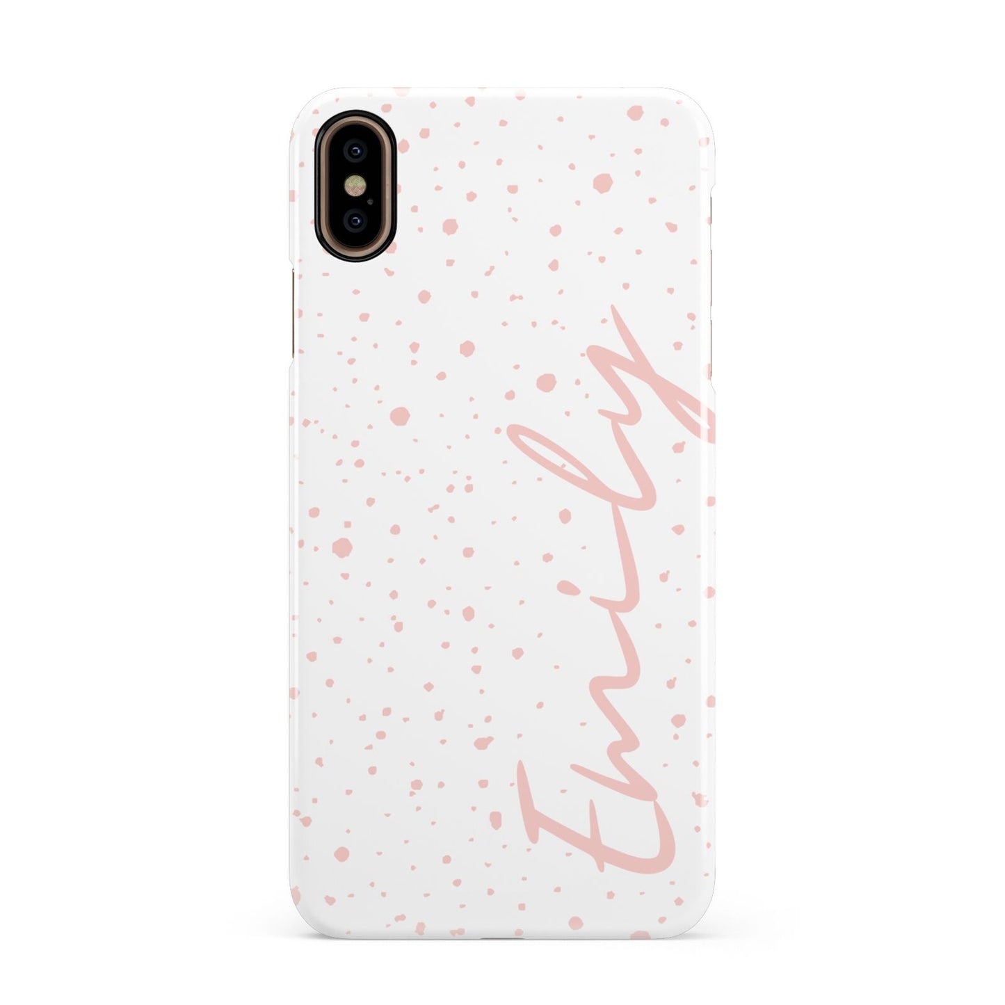 Custom Polka Dot Apple iPhone Xs Max 3D Snap Case