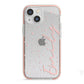 Custom Polka Dot iPhone 13 Mini TPU Impact Case with Pink Edges