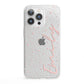 Custom Polka Dot iPhone 13 Pro Clear Bumper Case