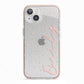 Custom Polka Dot iPhone 13 TPU Impact Case with Pink Edges
