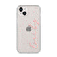 Custom Polka Dot iPhone 14 Plus Clear Tough Case Starlight
