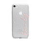 Custom Polka Dot iPhone 7 Bumper Case on Silver iPhone