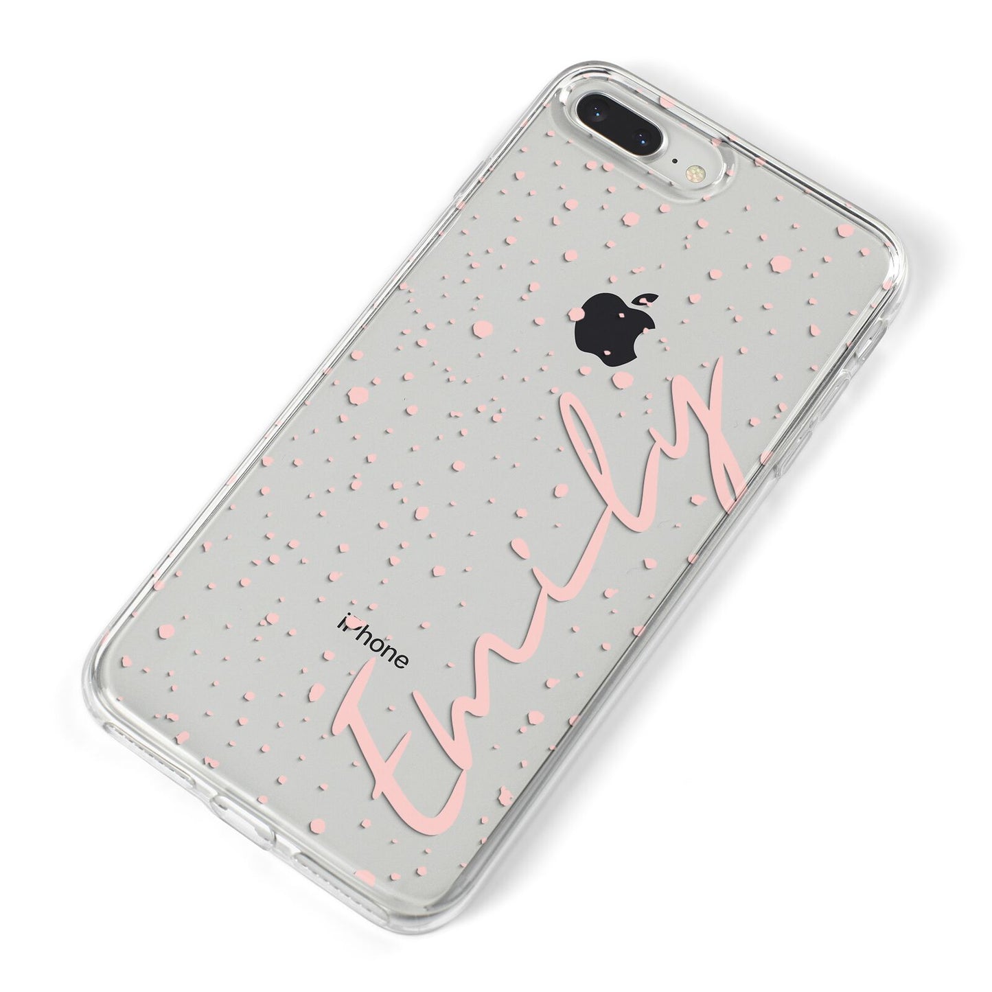 Custom Polka Dot iPhone 8 Plus Bumper Case on Silver iPhone Alternative Image