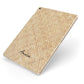 Custom Rattan Pattern Apple iPad Case on Gold iPad Side View