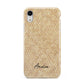 Custom Rattan Pattern Apple iPhone XR White 3D Tough Case