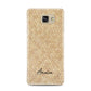 Custom Rattan Pattern Samsung Galaxy A7 2016 Case on gold phone