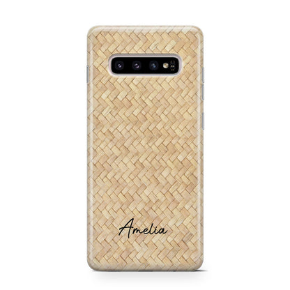 Custom Rattan Pattern Samsung Galaxy S10 Case