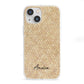 Custom Rattan Pattern iPhone 13 Mini Clear Bumper Case