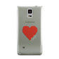 Custom Red Heart Samsung Galaxy Note 4 Case